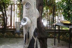 scultura al tornio. Ingobbio e elementi in neriage