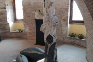 "Semi" e "Albero" esposti al Museo delle Mura di Roma.
