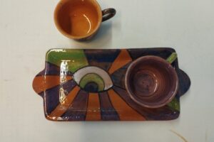 tazzine caffè e vassoio
