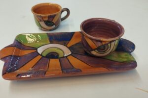 tazzine caffè e vassoio